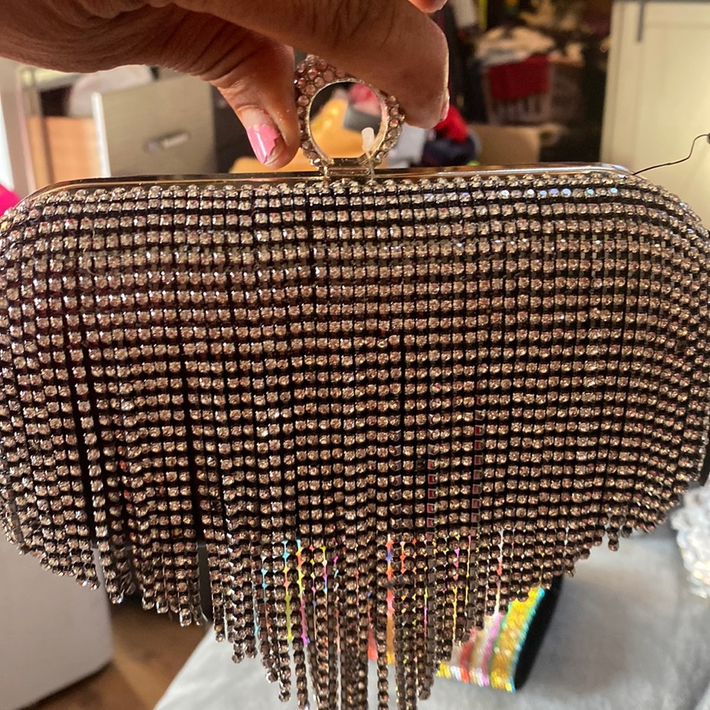 Ladies elegant evening clutch bag
